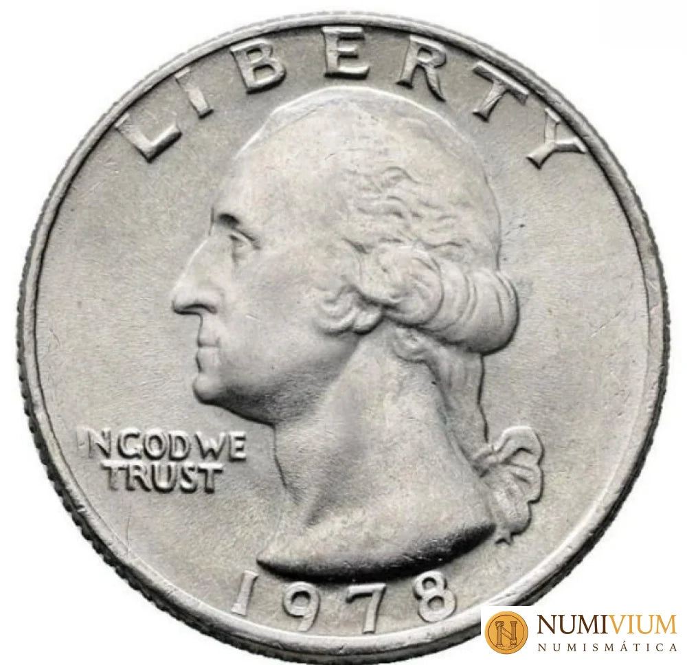 EEUU. Un cuarto (1/4) de Dólar. 1878. Sin Circular.