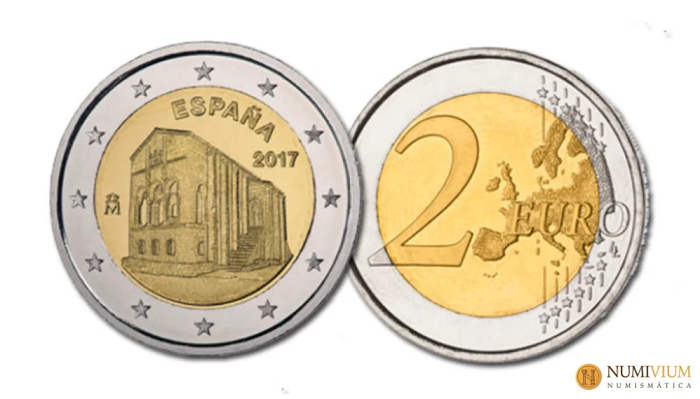 Emisión Nacional del Euro 2017. Iglesia de Santa Maria del Naranco