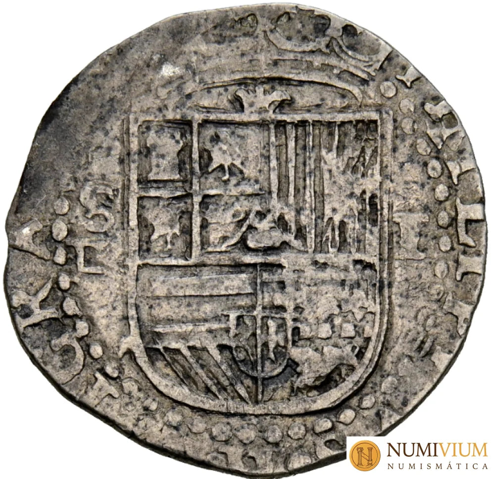FELIPE II (1556-1598). 1 Real. Sevilla. Sin datar. MBC 1 Real