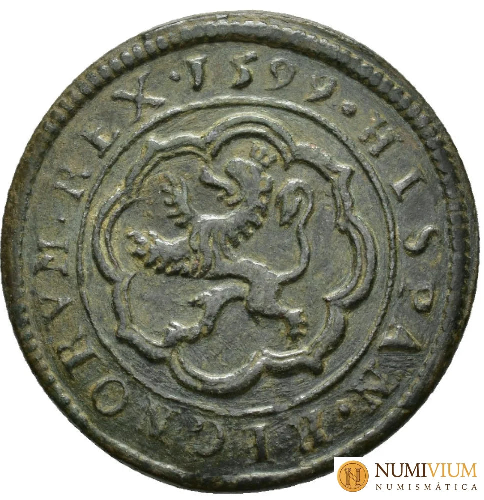 FELIPE III. 4 maravedís. Segovia. 1599. MBC+ Bellos