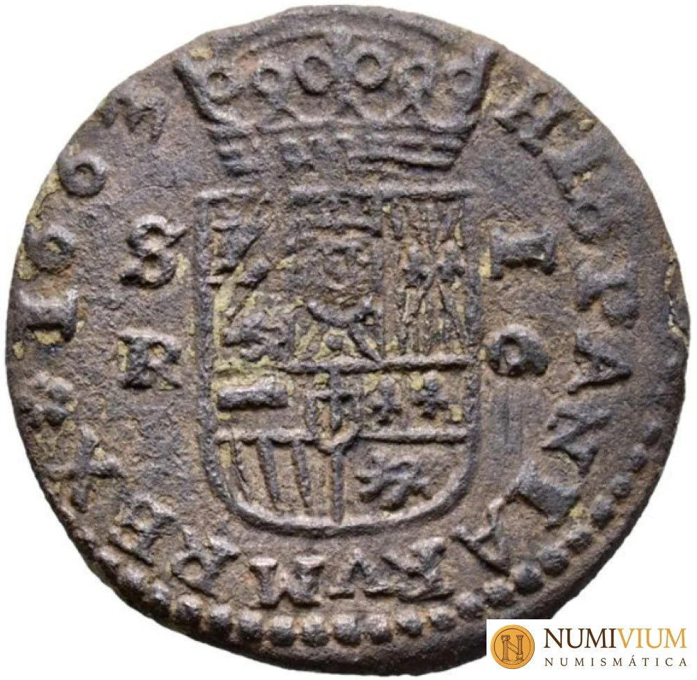 FELIPE IV (1621-1665). 16 Maravedís. 1663. Sevilla