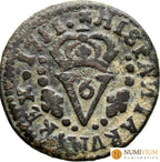 FELIPE V (1700-1746). 1 Sisó. Valencia. 1711. Variante