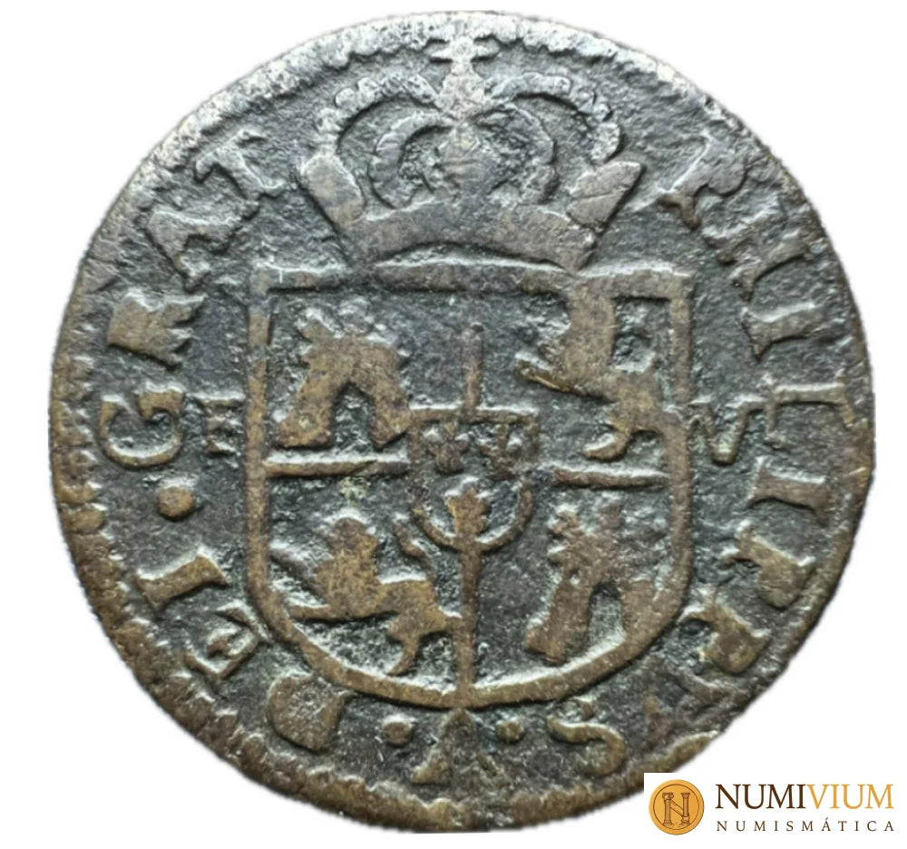 Felipe V (1700-1746). Seiseno o seisó. 1712. Valencia.