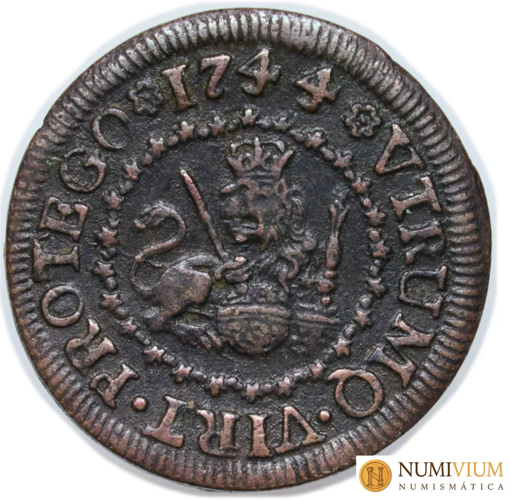FELIPE V. 2 maravedís. Segovia. 1744