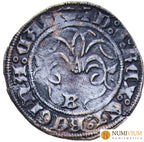 FERNANDO E ISABEL (1497–1504). ½ Real ceca de Burgos. Very fine. 1/2 Real