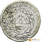 FERNANDO IV (Infante de España). (1759-1816). 20 Grana. Nápoles. Escasa. Grana