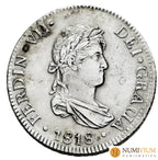 FERNANDO VII (1808-1833). 2 reales. 1818. Lima JP. MBC+