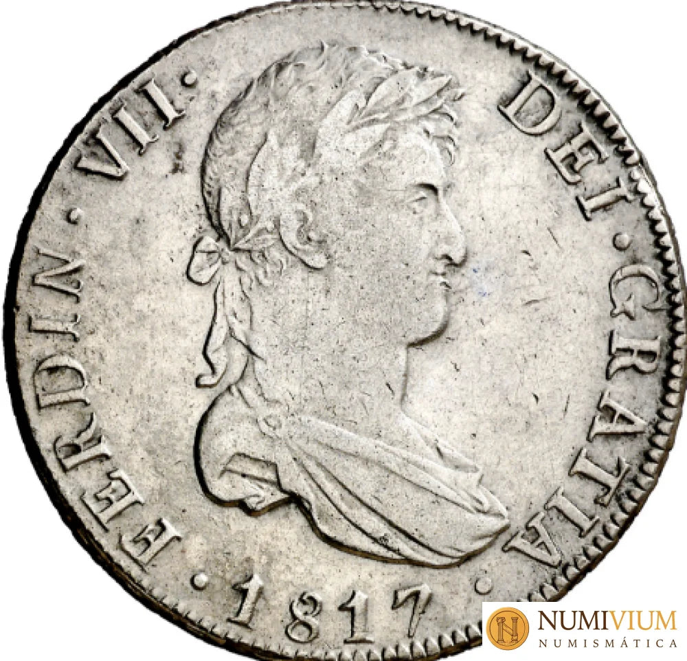 FERNANDO VII. 8 reales. 1817. Potosí PJ. MBC/MBC+ 8 reales