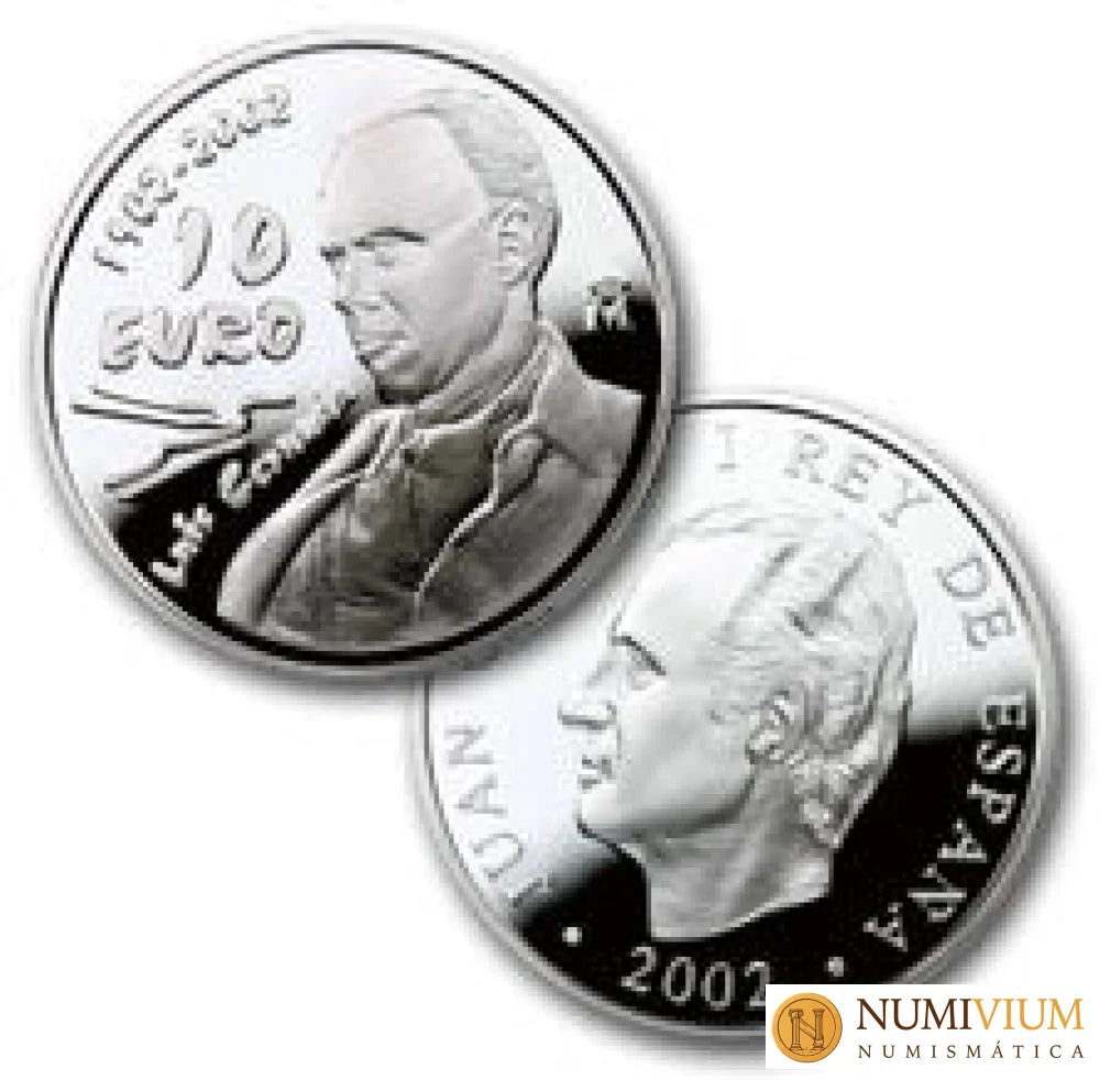 FNMT 2002. Primer Centenario Nacimiento Luis Cernuda. 10 € de plata proof