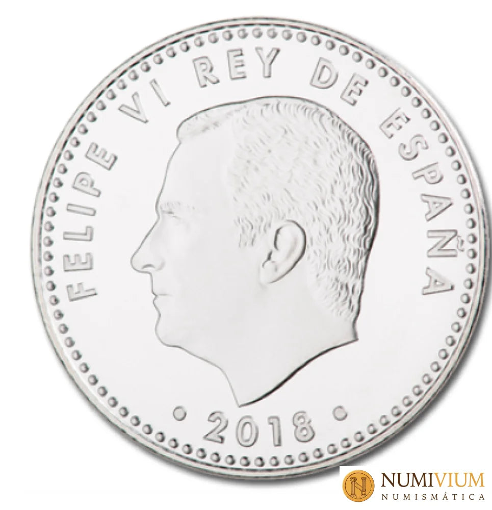 FNMT 2018. 50 aniversario de S.M. El Rey. 30 € plata proof
