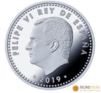 FNMT 2019. 50 ANIVERSARIO LLEGADA A LA LUNA (2019) 8 REALES. 10€ Plata proof