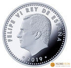 FNMT 2019. COLECCIÓN EEUU-ESPAÑA 50 ANIVERSARIO LLEGADA A LA LUNA. Plata