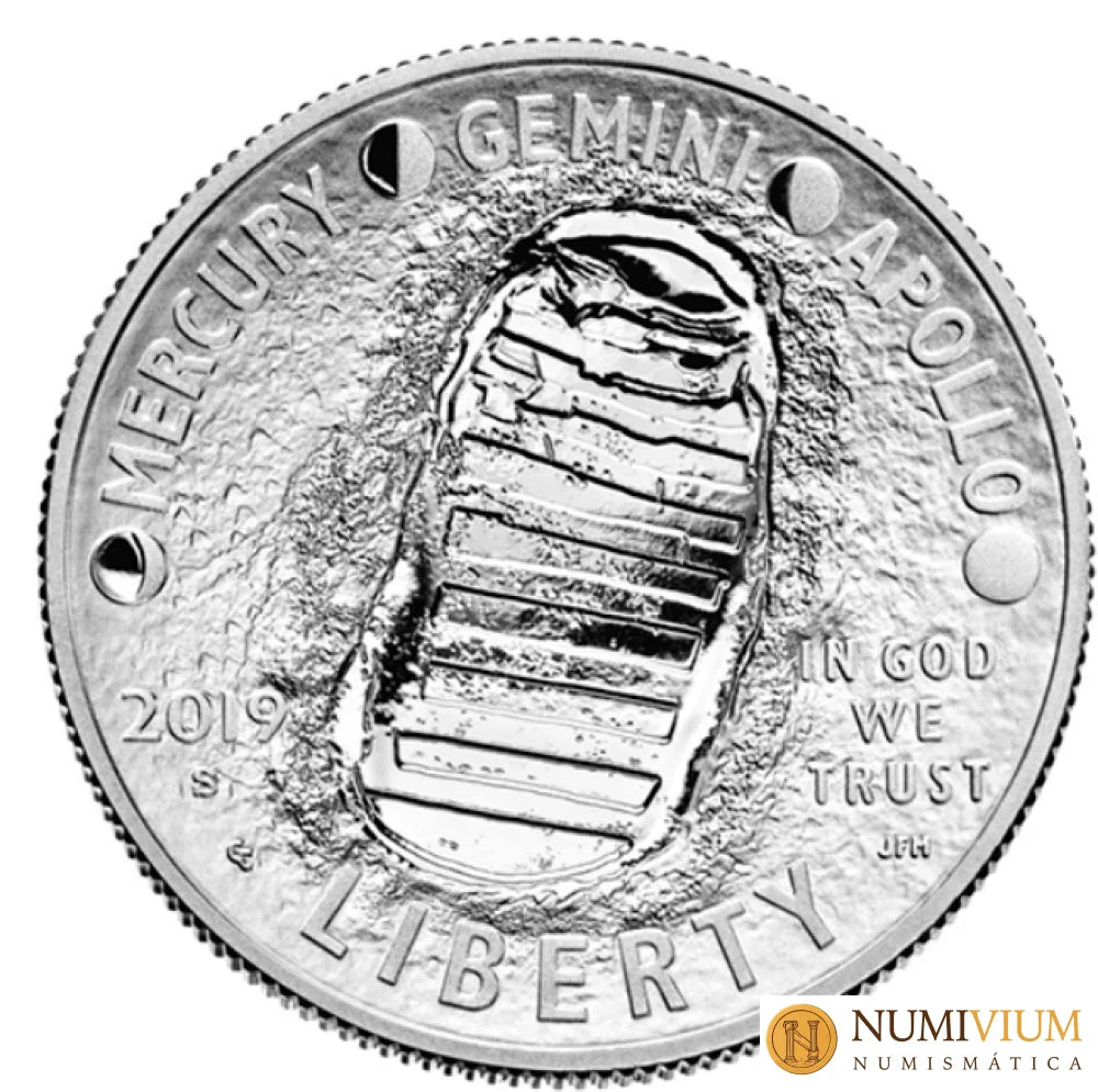 FNMT 2019. COLECCIÓN EEUU-ESPAÑA 50 ANIVERSARIO LLEGADA A LA LUNA. Plata