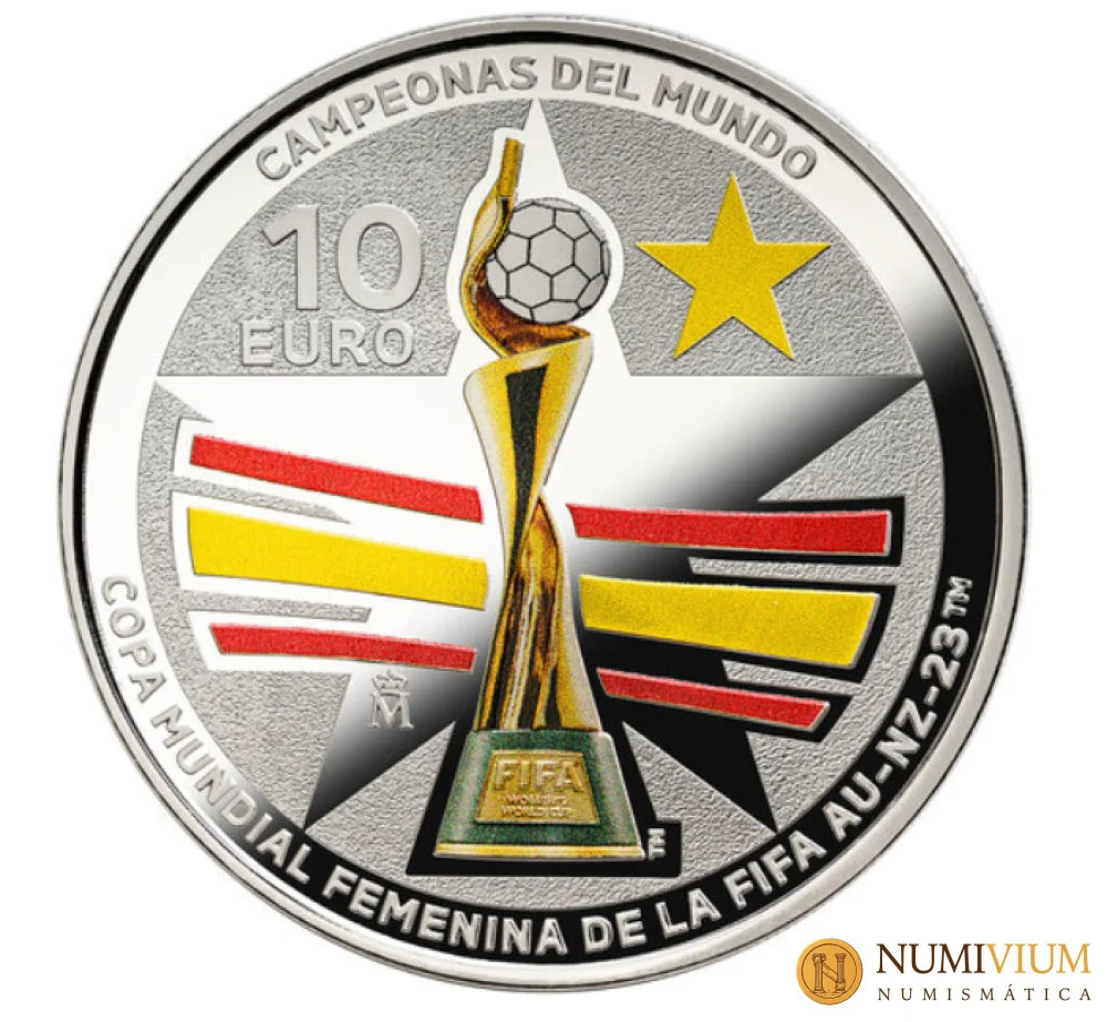 FNMT 2023. CAMPEONAS MUNDIAL FIFA. 8 REALES. Plata Proof