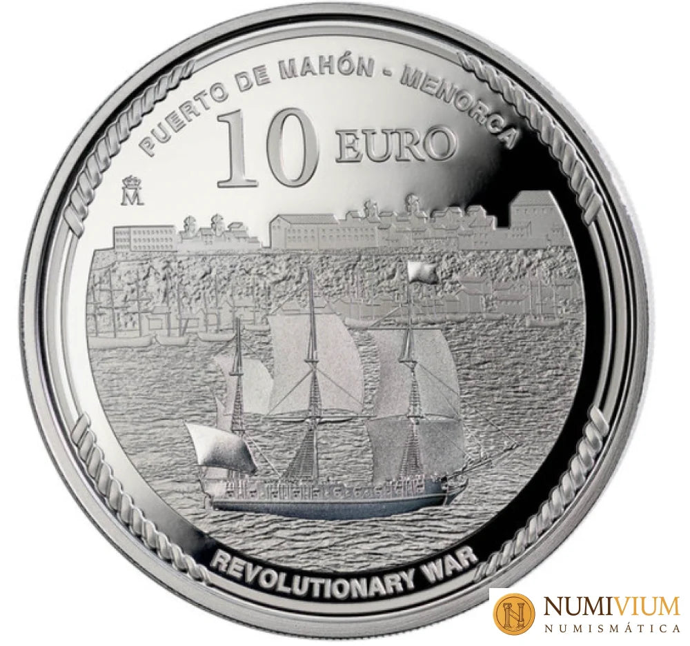FNMT 50 ANIV. EEUU - FARRAGUT 8 REALES. 10€ PLATA PROOF
