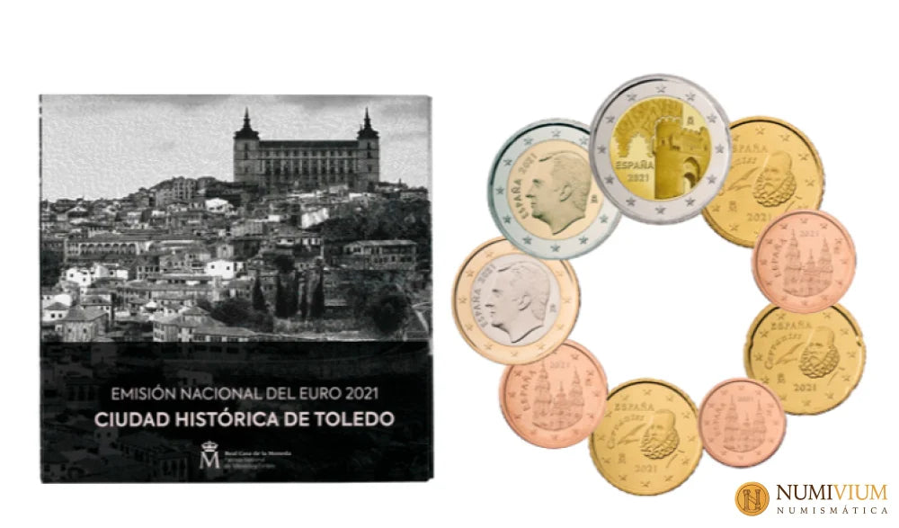 FNMT. Emisión Nacional del Euro. 2021. Ciudad Histórica de Toledo.