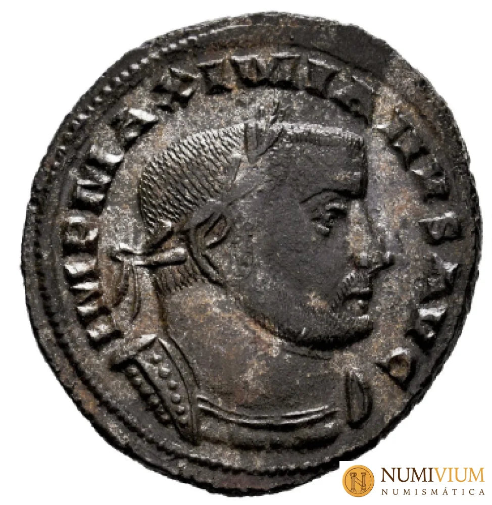 GALERIO. Follis. 305-307 d.C. Lugdunum. (Ric-VI 186b).