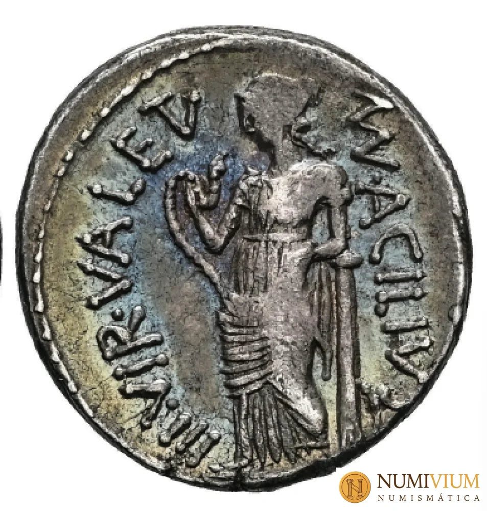 GENS ACILIA Man. Acilius Glabrio. Denario. 55 a.C. Roma.