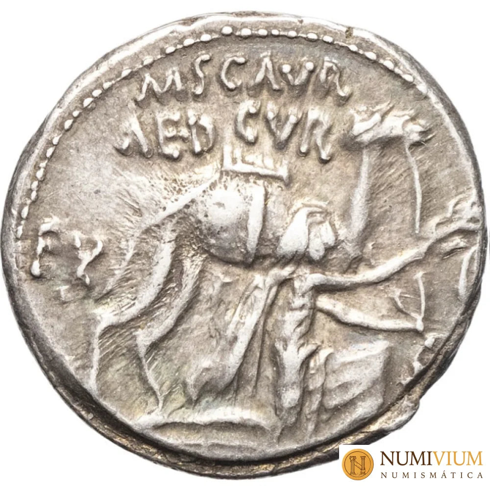 GENS AEMILIA. L. Aemilius Lepidus Paullus · Denario · 58 a.C.
