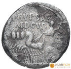 GENS AEMILIA. M. Aemilius Scaurus y Pub. Plautius Hypsaeus 58 a.C. Denario. Roma