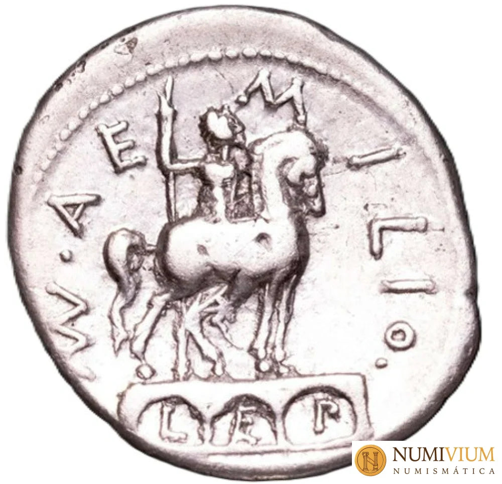GENS AEMILIA. Mn. Aemilius Lepidus. Denario. 114-113 a.C. Denario república