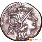GENS AFRANIA. Spurius Afranius. Denario. Roma. 150 a.C. EBC
