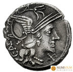 GENS ANTESTIA. Caius Antestius. Denario. 146 a.C. Taller Auxiliar de Roma.