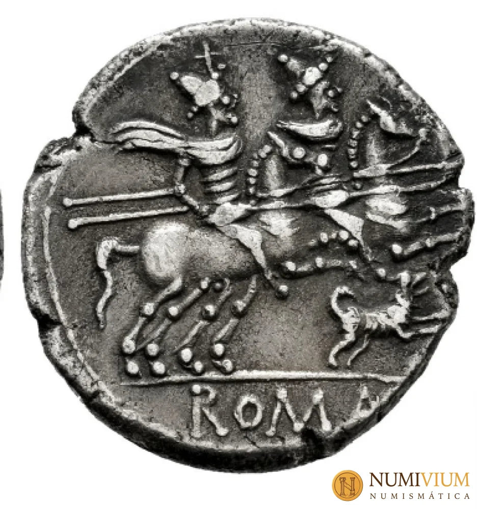 GENS ANTESTIA. Caius Antestius. Denario. 146 a.C. Taller Auxiliar de Roma.