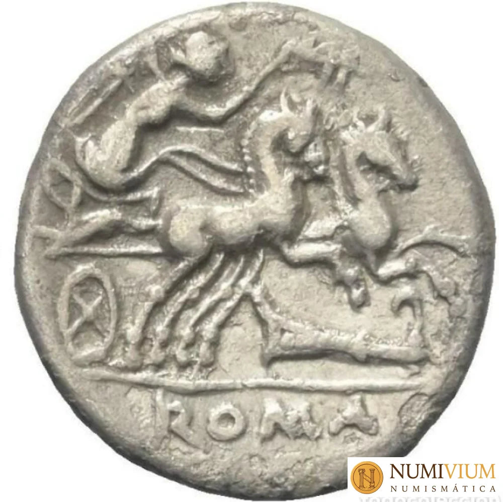 GENS CIPIA. M. Cipius. Denario (plata). 115 - 114 a.C. Roma.