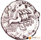 GENS FABIA. Q. Fabio Labión. Denario. 123 a.C. Denario república