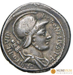 GENS FONTEIA P. Fonteius P. f. Capito. (55 aC) Denario. EBC/EBC+ dracma