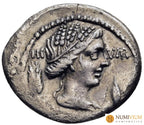 GENS FURIA: L. FURIUS CN.F. BROCCHUS. Denario (63 a.C.). Roma. Denario república