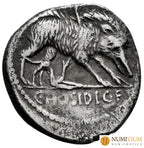 GENS HOSIDIA. C. Hosidius C.f. Geta. Denario. 68 a.C. Sur de Italia.