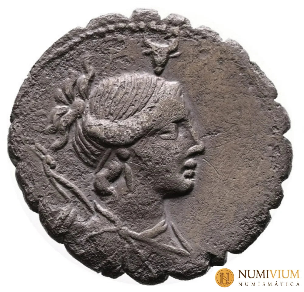 GENS POSTUMIA. A. Postumius A. f. Sp. n. Albinus 81 a.C. Denario de plata. Roma Denario república