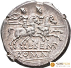 GENS SEMPRONIA. L. Sempronius Pitio. Denario. Roma (148 a.C.). EBC/EBC+
