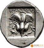GRECIA ANTIGUA. ISLAS DE CARIA. Rodas. Dracma (c. 150-125 a.C.). dracma