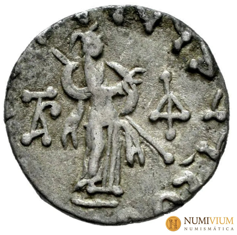 Indoescitas. AZES I. Dracma. 58-12 a.C. Taxila. MBC Dracma