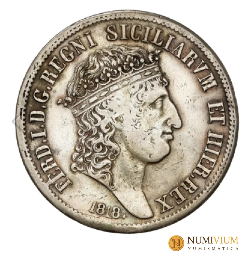 Infantes de España · Fernando I de las Dos Sicilias · Piastra (120 Grana) · 1818 · Nápoles