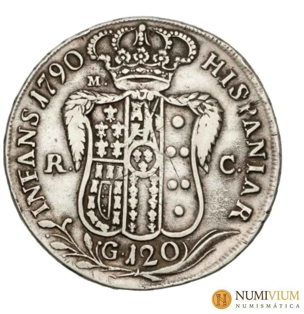 Infantes de España · Fernando IV de Nápoles · Piastra (120 Grana) · 1790 · Nápoles