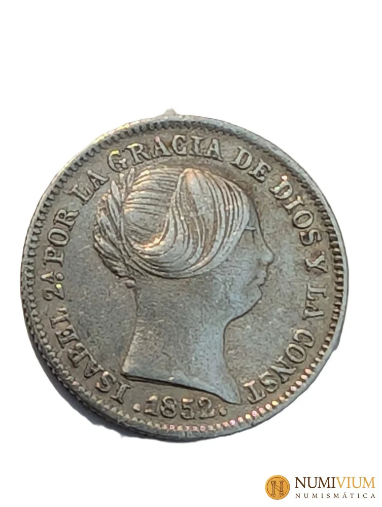 Isabel II. 1 Real. Madrid. 1852. BC+ 1 Real
