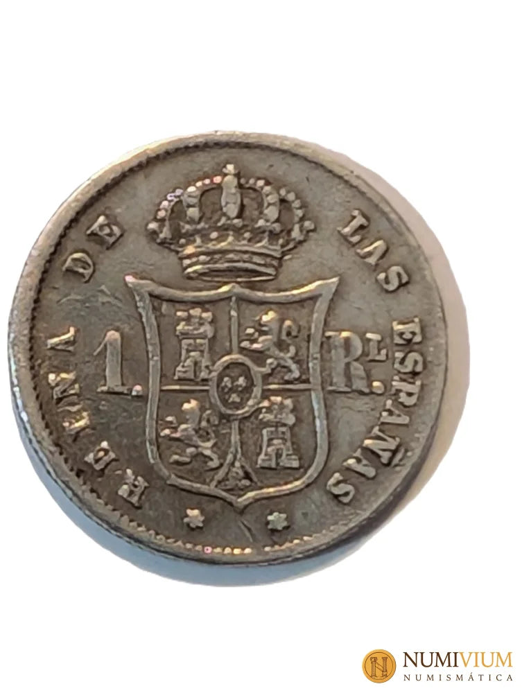 Isabel II. 1 Real. Madrid. 1859. MBC- 1 Real