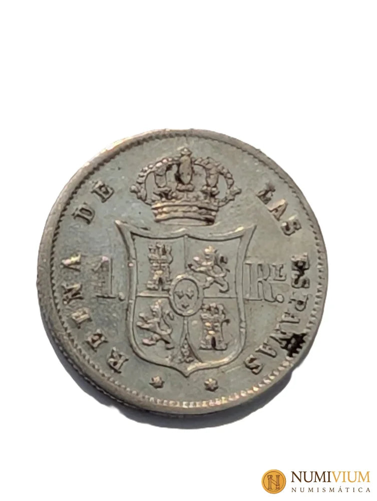 Isabel II. 1 Real. Madrid. 1860. 1 Real