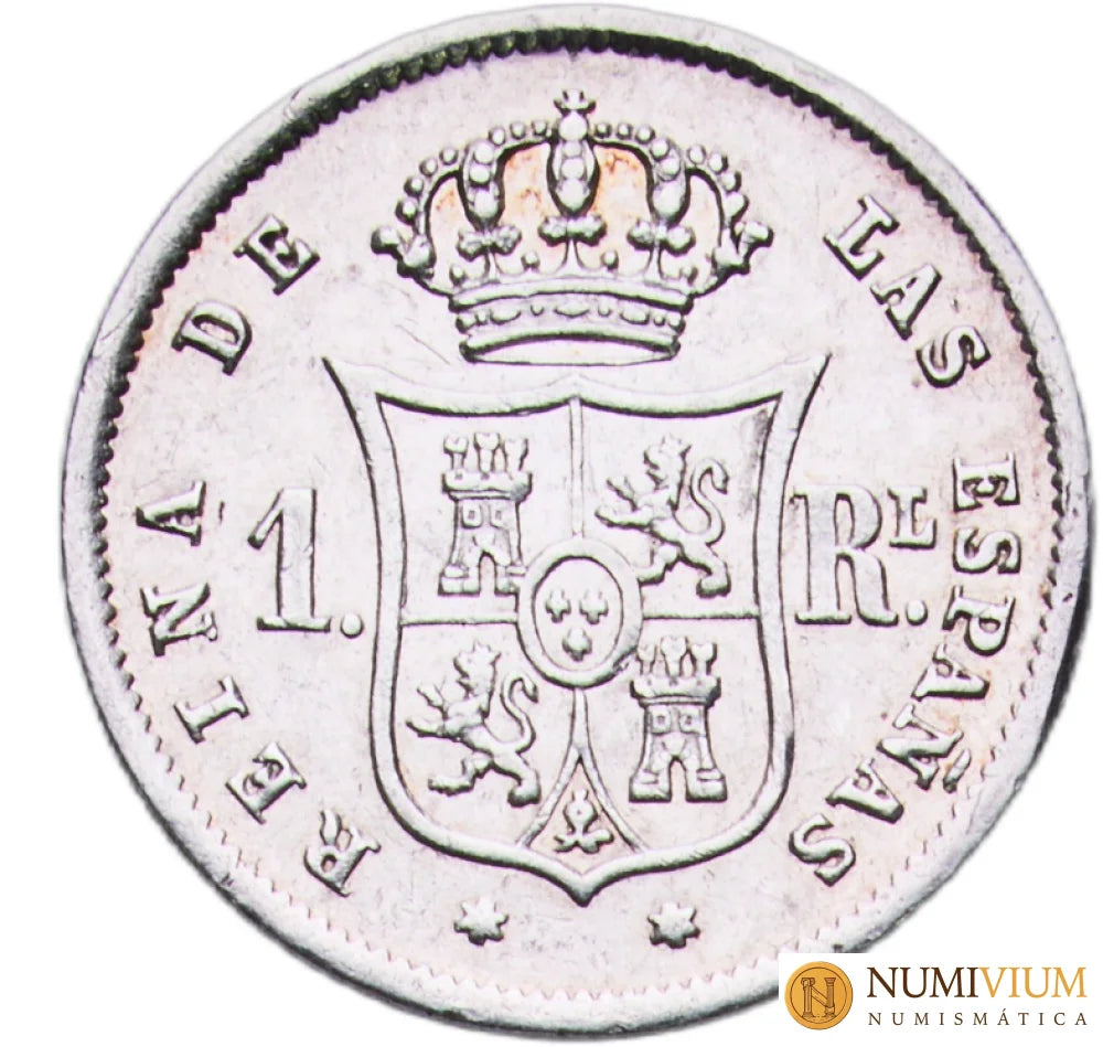 Isabel II. 1 Real. Madrid. 1860. EBC 1 Real