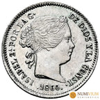 Isabel II (1833-1868). 1 real. Sobrefecha 1860/59. Barcelona. EBC