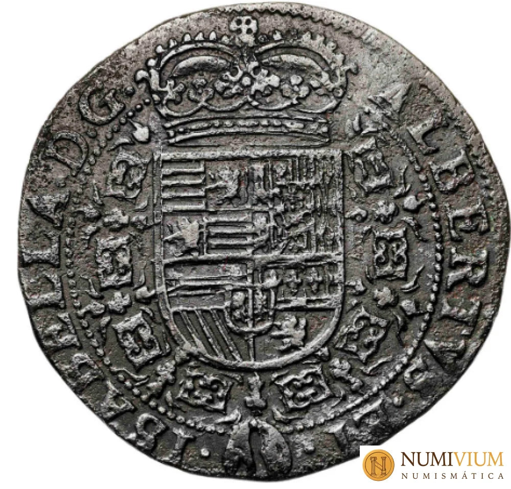 ISABEL Y ALBERTO. Jetón. Bruselas. 1621. MBC-/BC+ Jetón