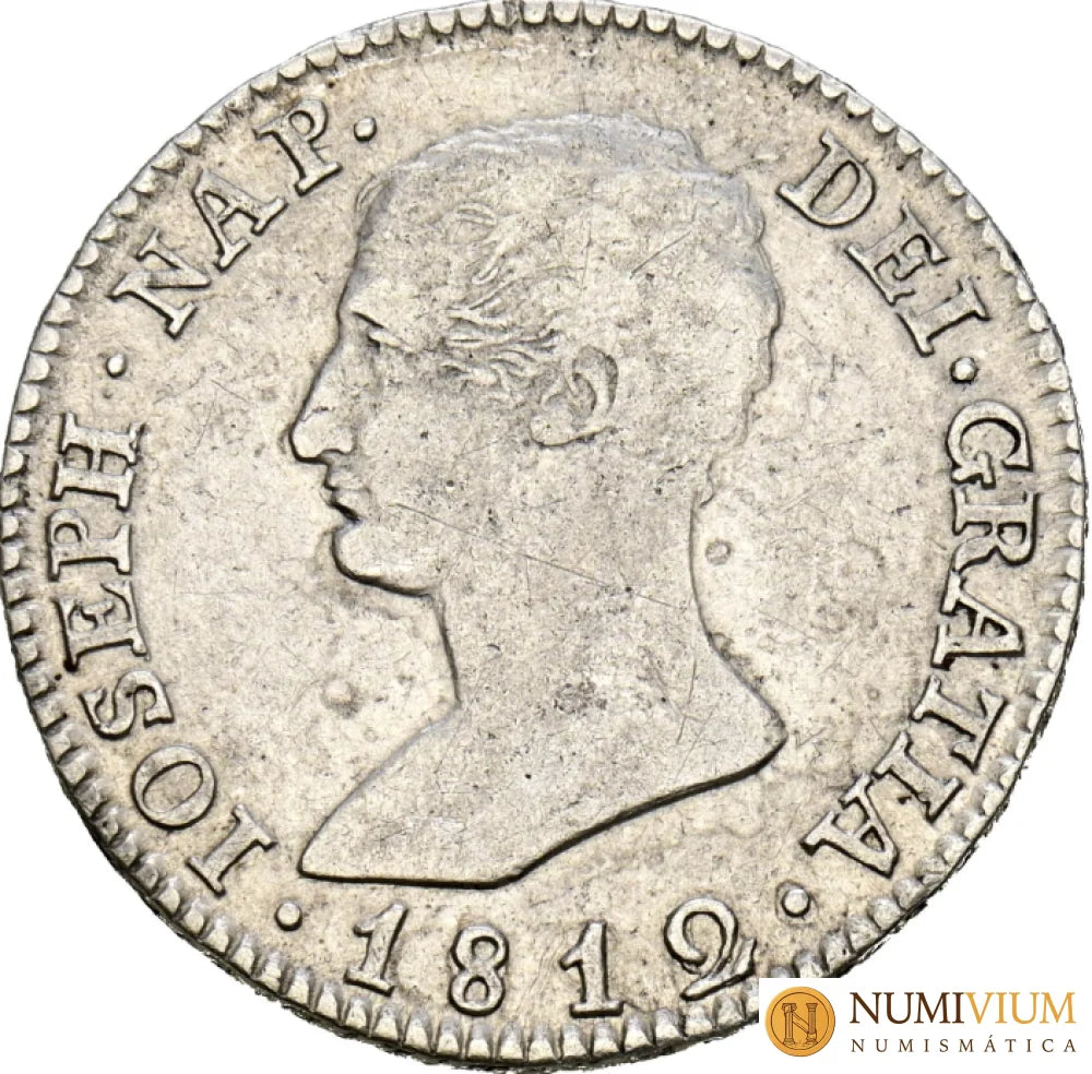 JOSÉ NAPOLEÓN (1808-1813). 4 Reales. 1812. Sevilla. LA. MBC. Escasa 4 Reales