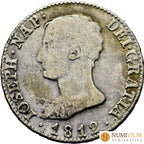 JOSÉ NAPOLEÓN. Madrid. 4 reales. 1812. RS. Muy escasa. 4 Reales