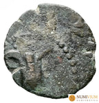 Judea. Prutah. Antíoco VII Sidetes y Juan Hircano I 132-130 a.C. BC+ Prutah
