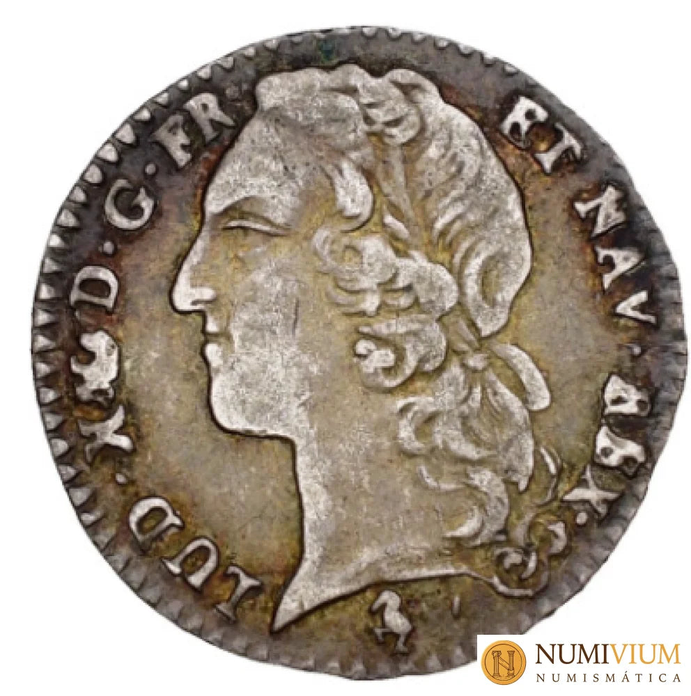 Luis XV (1715-1774). Dixième d’écu au bandeau (1/10 de escudo 12 sols)