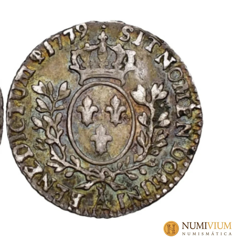 Luis XVI (1774-1792). Vingtième d’écu a nombre de Luis XV (1/20 de escudo 6 sols). 1779